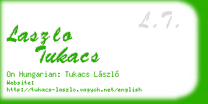 laszlo tukacs business card