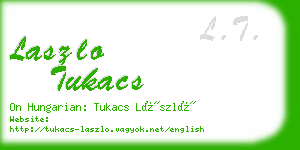laszlo tukacs business card